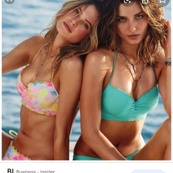 Victoria’s Secret rainbow stripped getaway bikini top 34c - Picture 5 of 16